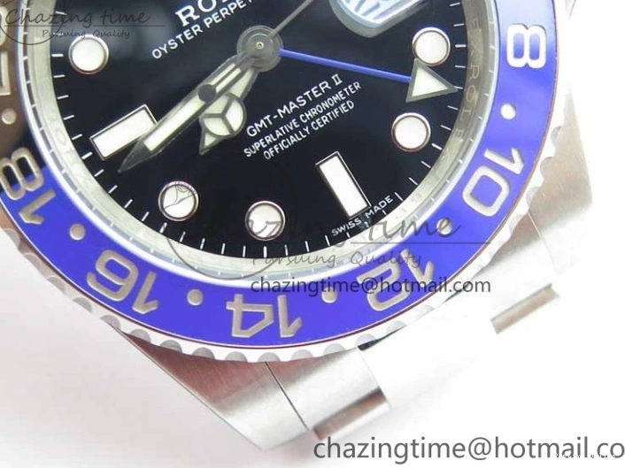 0413 SunProtective GMT-Master II 116710 BLNR Black Blue Ceramic 904L Steel Noob 1:1 Best Edition SA3186 CHS V 2876